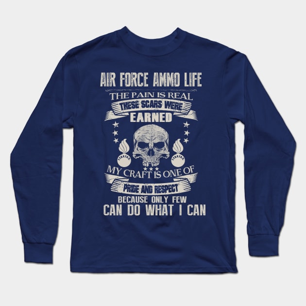 Air Force Ammo Respect Long Sleeve T-Shirt by RelevantArt